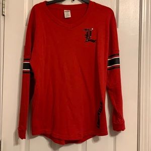 Victoria Secret- Pink-Louisville V-neck sweatshirt